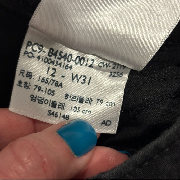 Signature by Levi Strauss & Co. Women's Modern Skinny black gray print size 12 - Picture 5 of 9